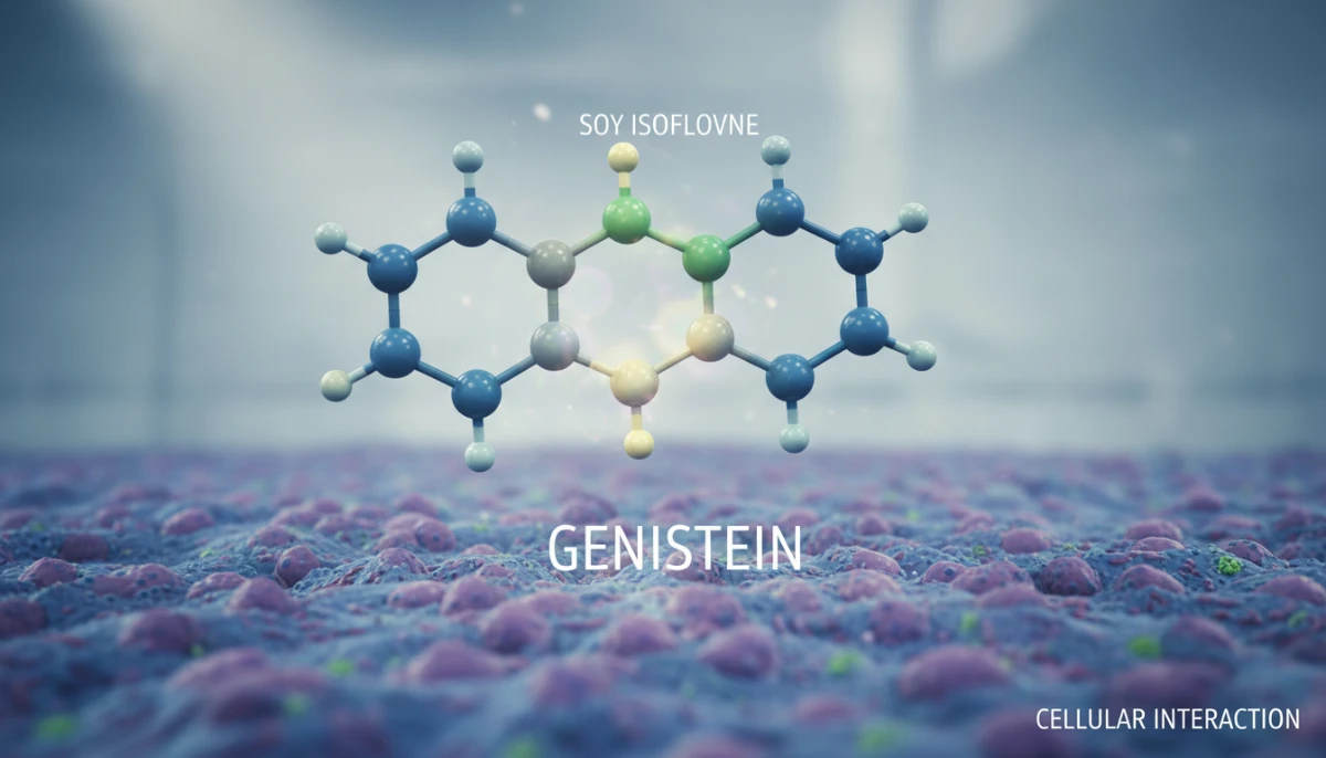 Molecular structure of soy isoflavones