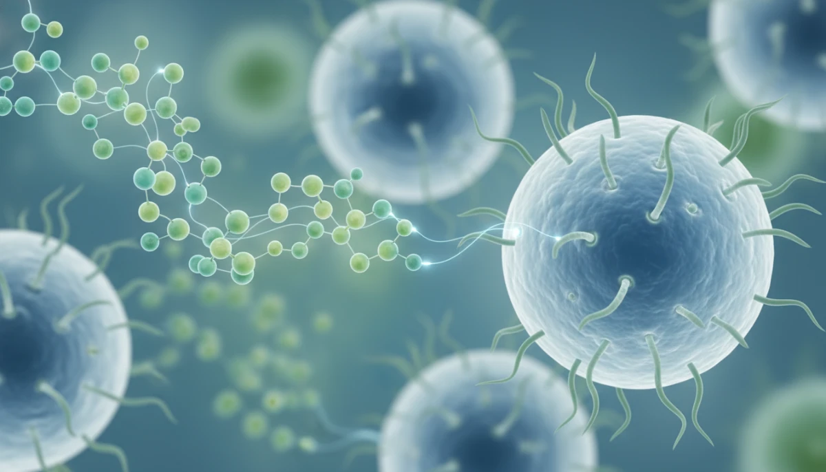 Molecular representation of soy isoflavones interacting with receptors