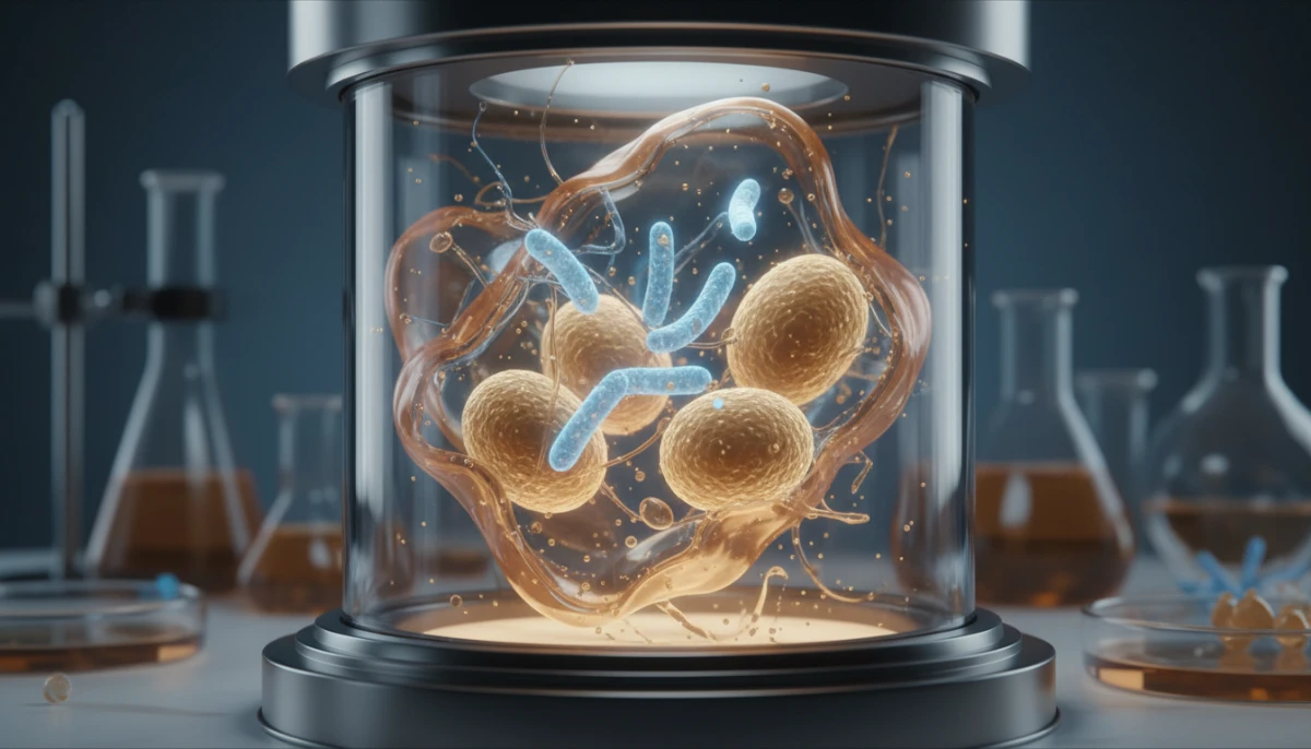 Infographic concept of soy fermentation and bioavailability