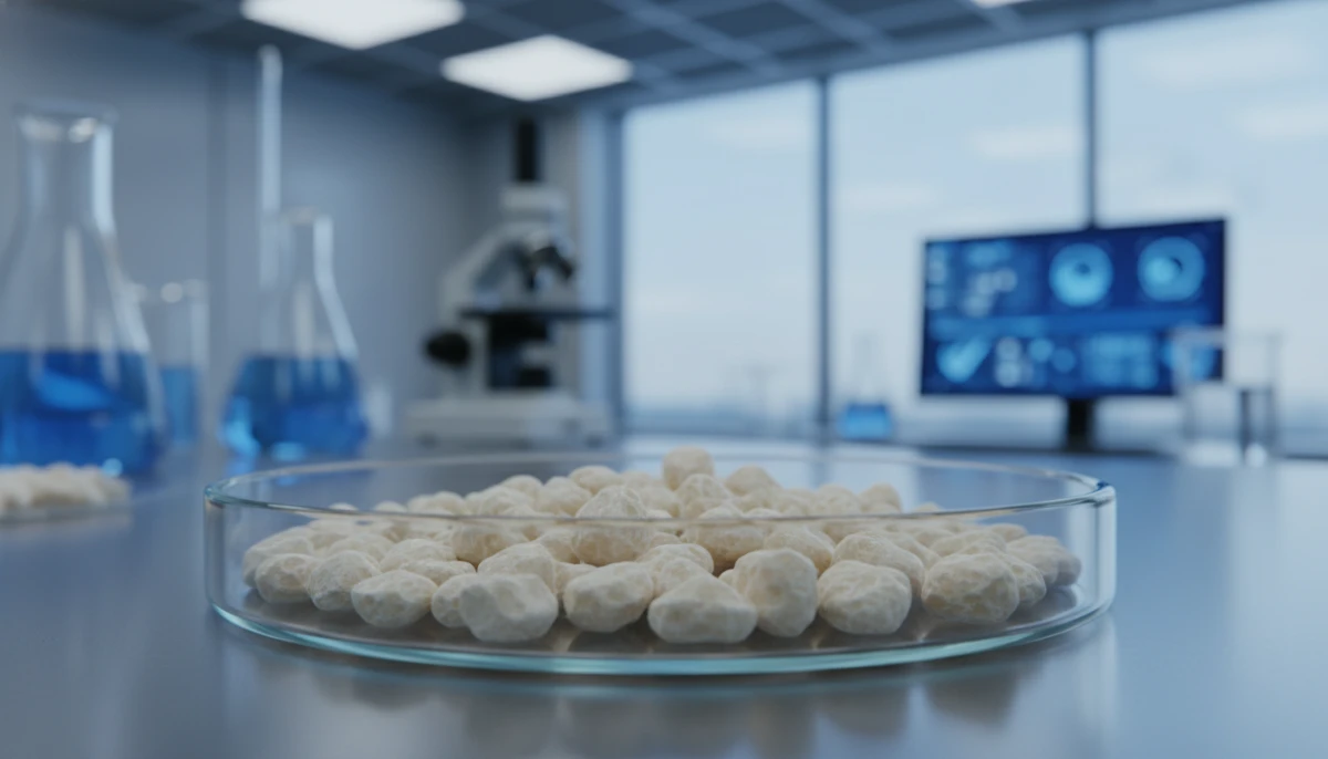 Soy protein isolate under laboratory observation