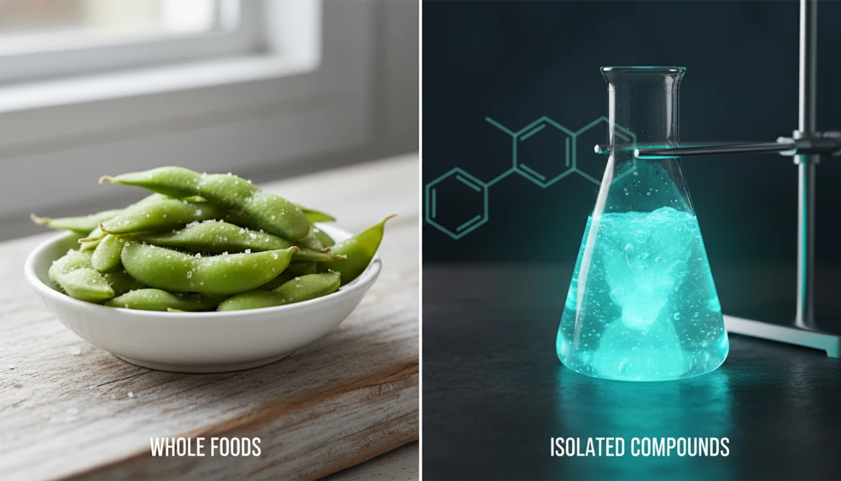 Comparison between whole soy foods and isolated chemical compounds