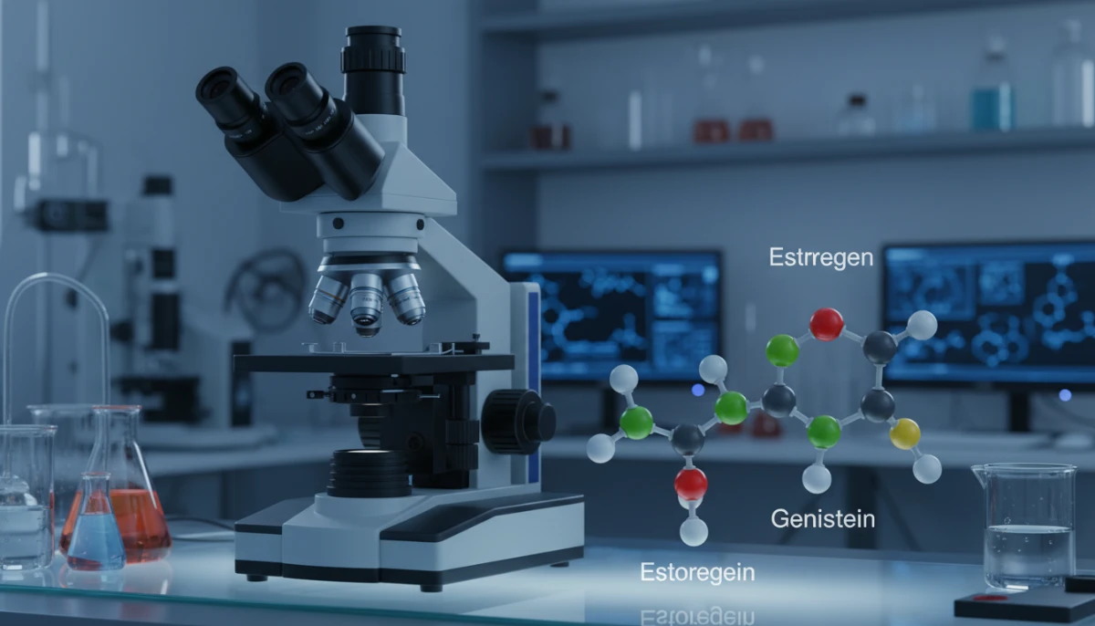 Molecular comparison of endogenous estrogen and plant-based isoflavones