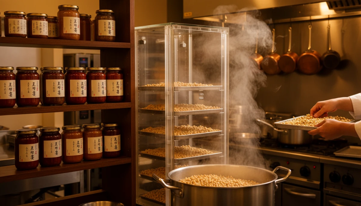 Fermentation process of soy products