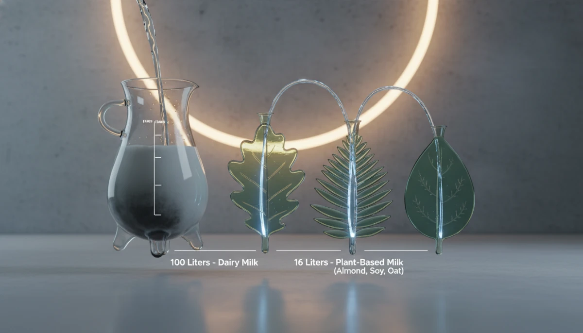 Visual representation of water usage differences