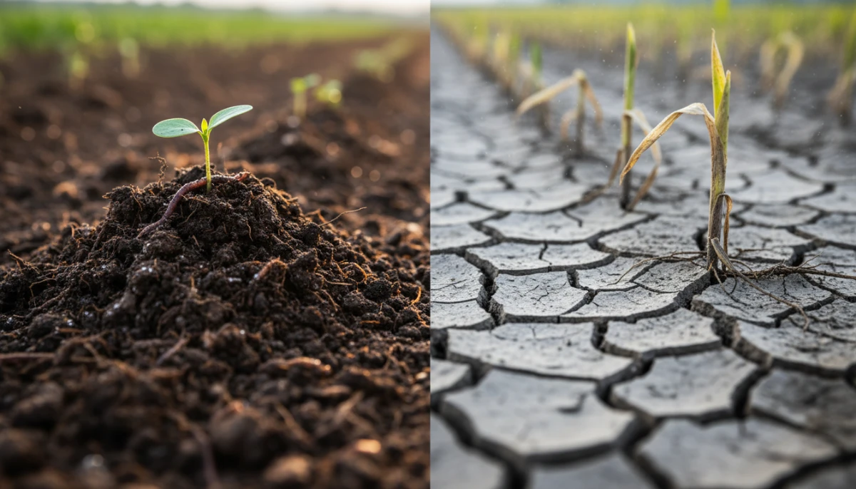 Comparison of soil quality between organic and chemical farming