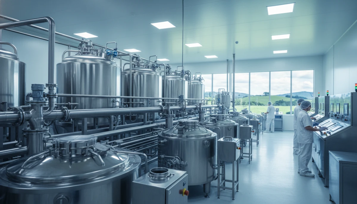 Modern soy processing facility in New Zealand