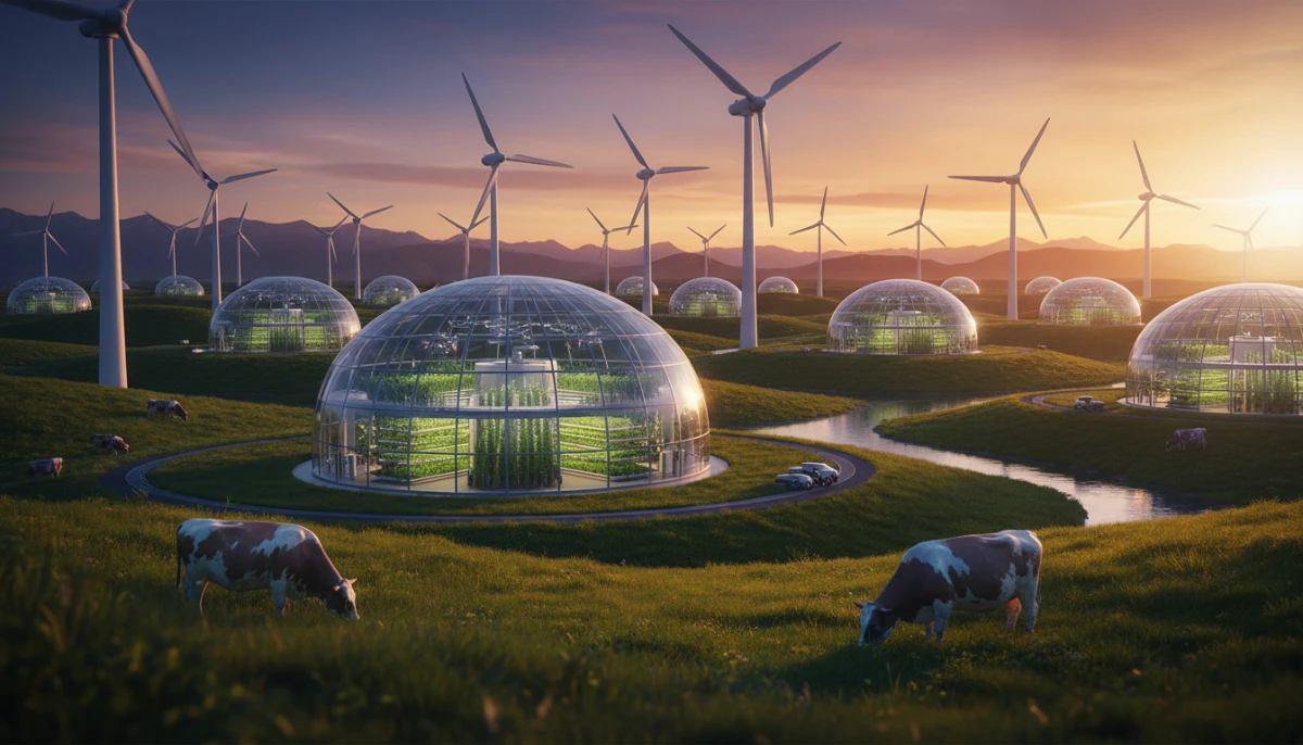 Futuristic sustainable farming in New Zealand