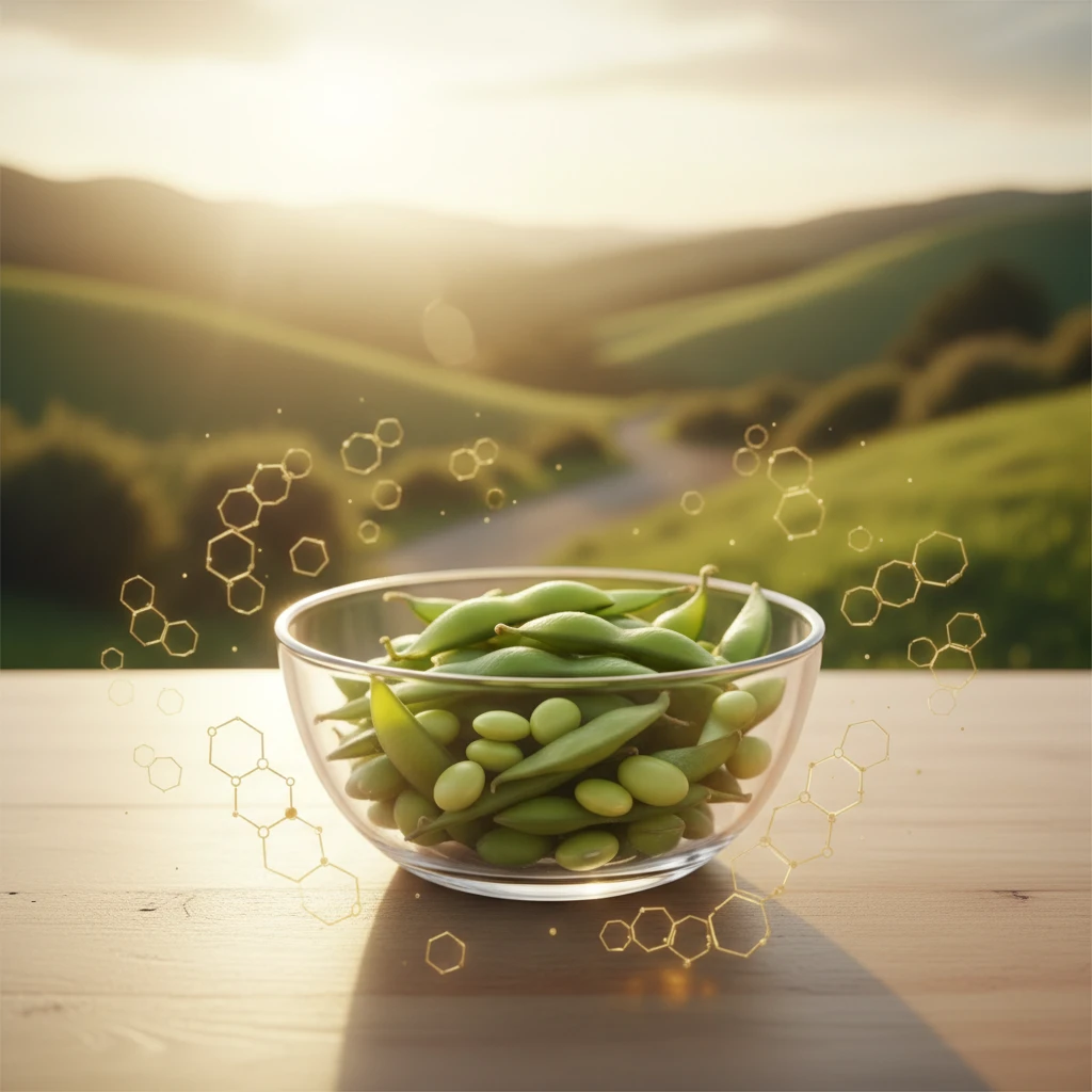 Molecular structure of isoflavones binding to receptors