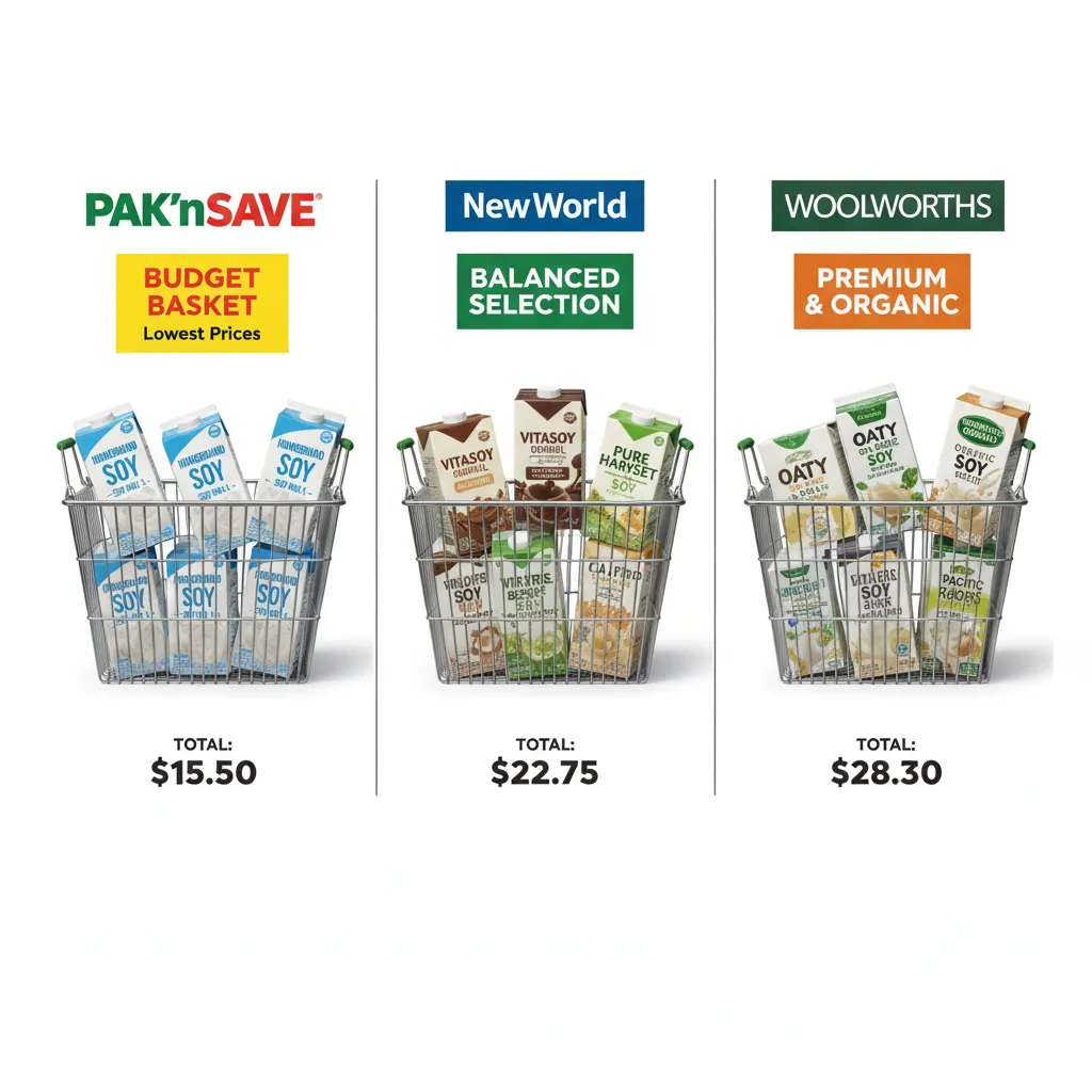 Supermarket comparison for soy products in New Zealand