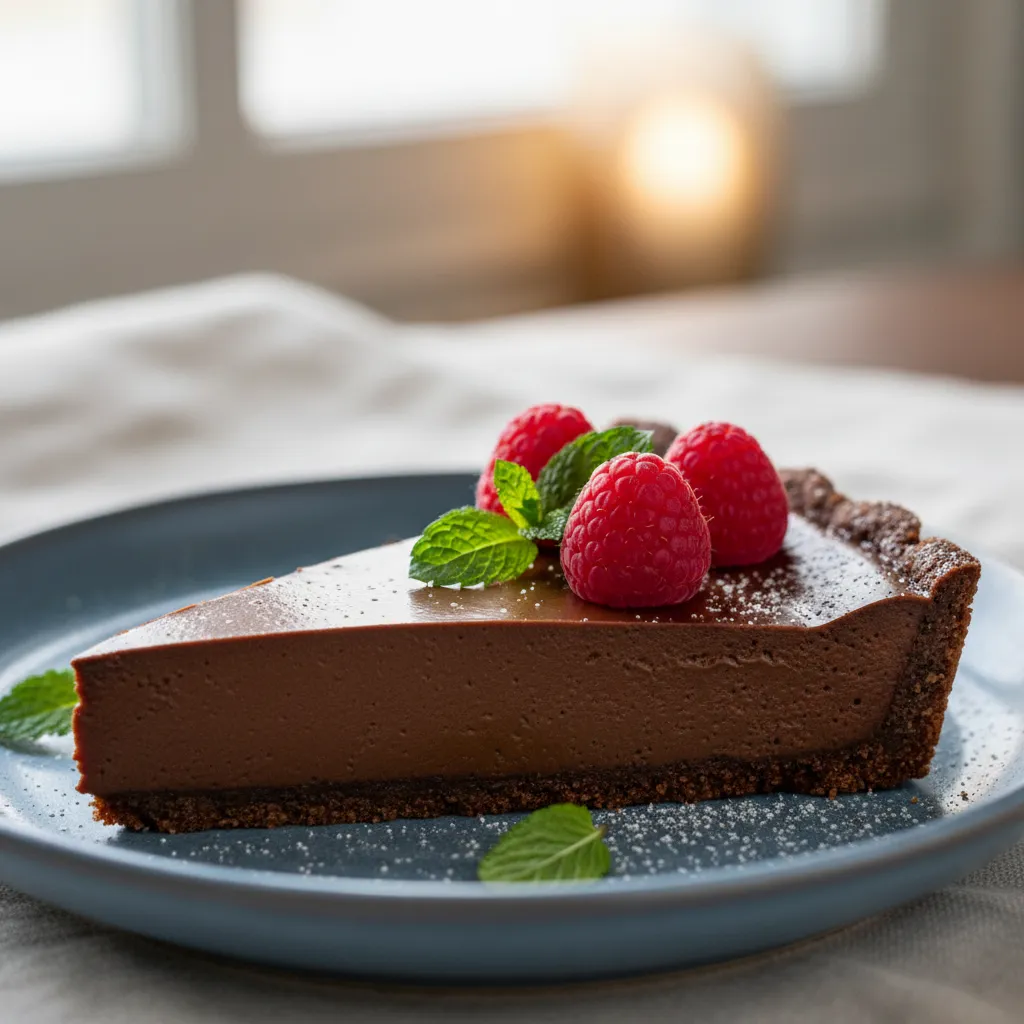 Silken Tofu Chocolate Tart