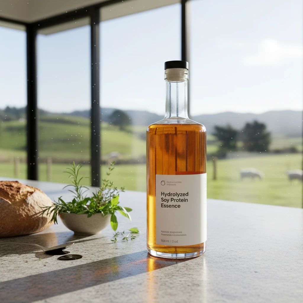 Split screen showing damaged hair cuticle vs smooth hair cuticle treated with hydrolyzed soy protein