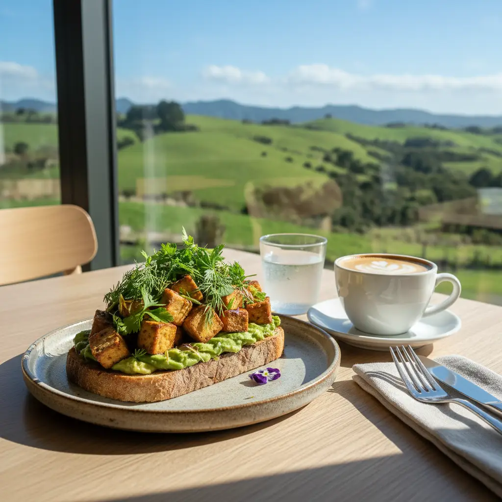 Modern Kiwi brunch featuring soy-based ingredients