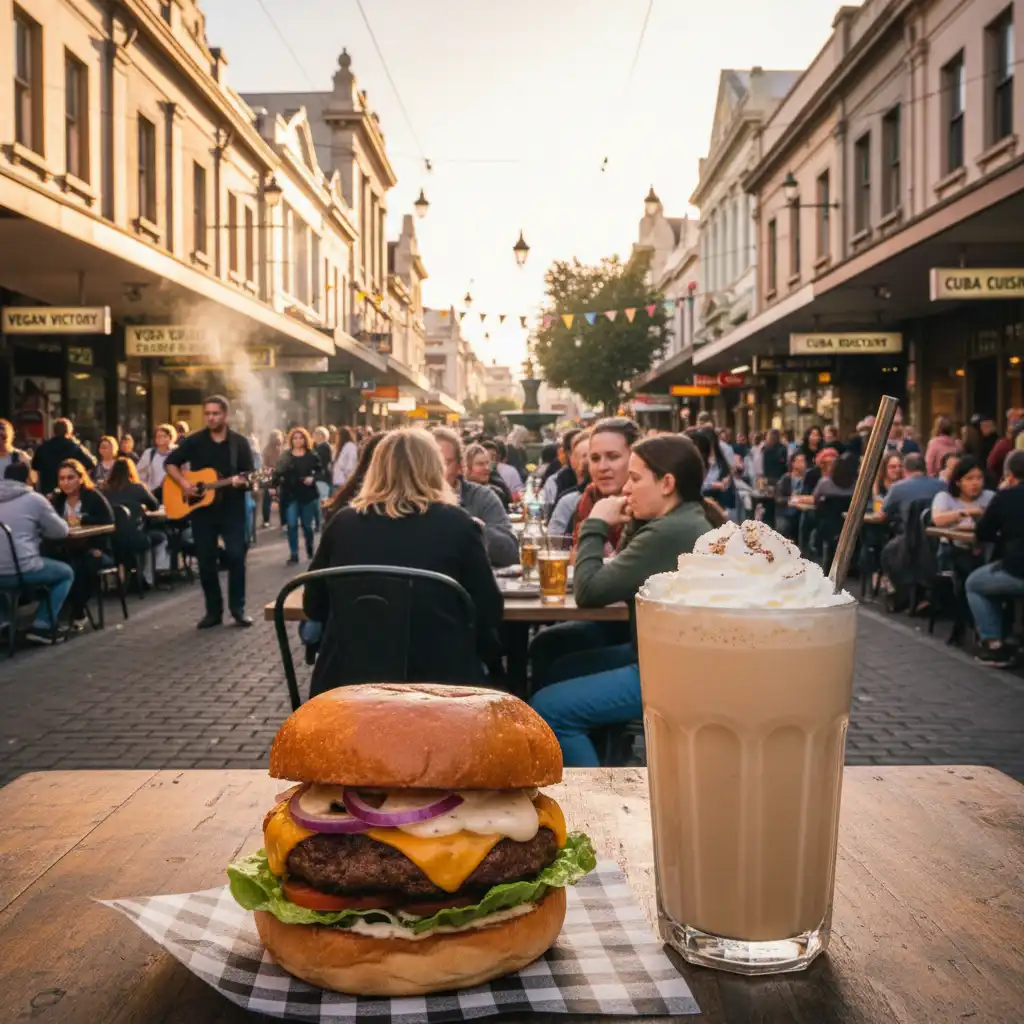 Dining on Cuba Street in Wellington