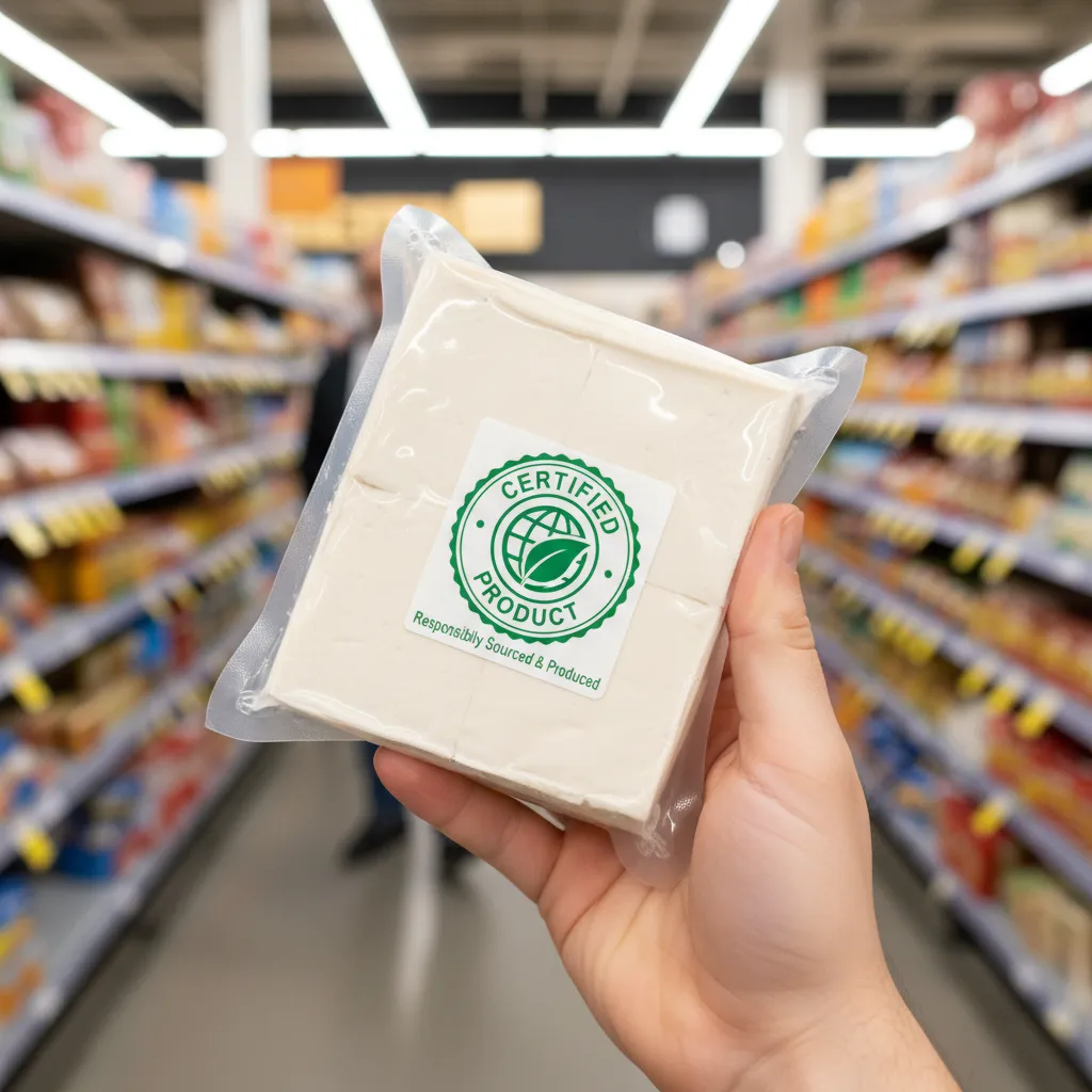 Checking labels for sustainable soy certification